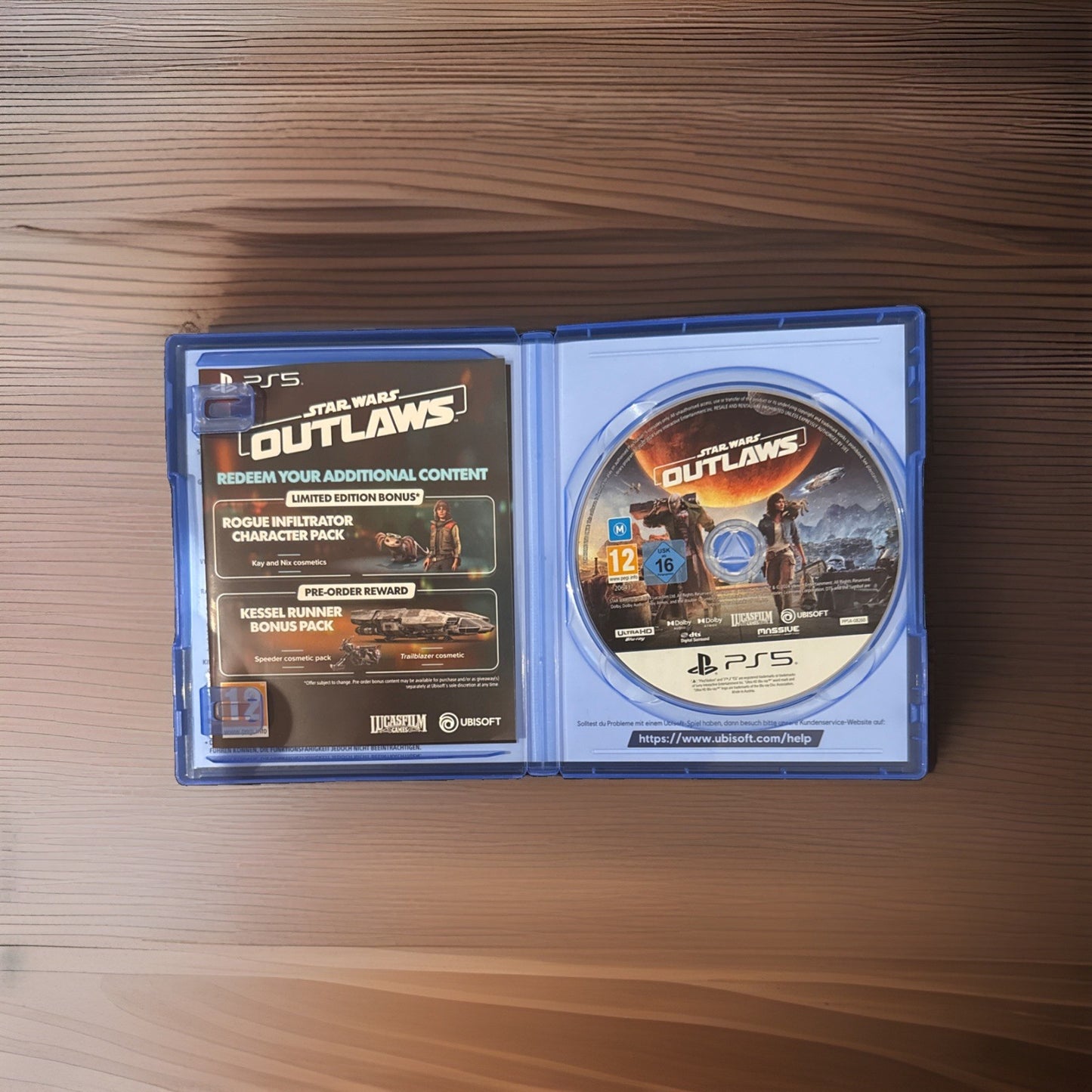 PS5 - Star Wars Outlaws Limited Edition DE mit OVP sehr guter Zustand