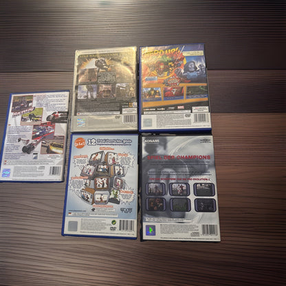 5 PlayStation 2 Spiele (Star Wars Battlefront, Raceway, Marvel Super Hero Etc..