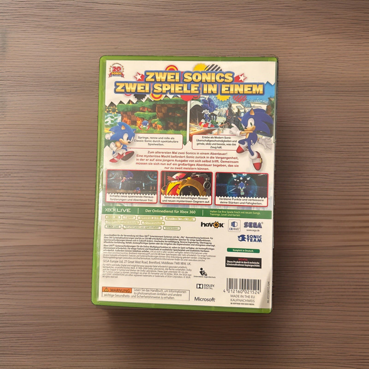 Sonic Generations (Microsoft Xbox 360)