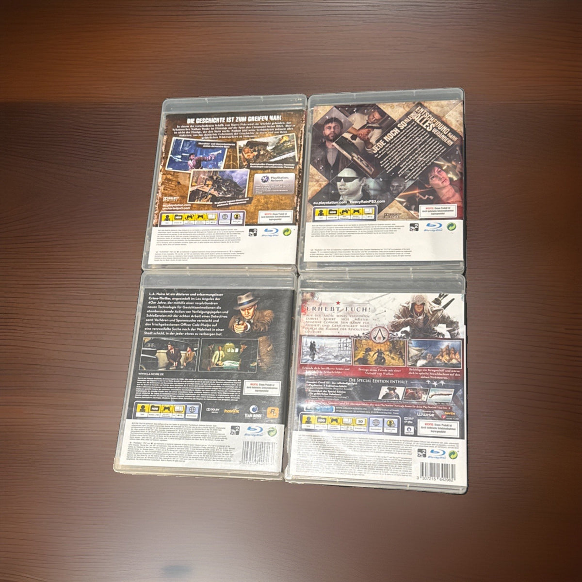 PS3 Action Bundle(USK 16):Uncharted 2, Heavy Rain, L.A. Noire, Assassin's Creed