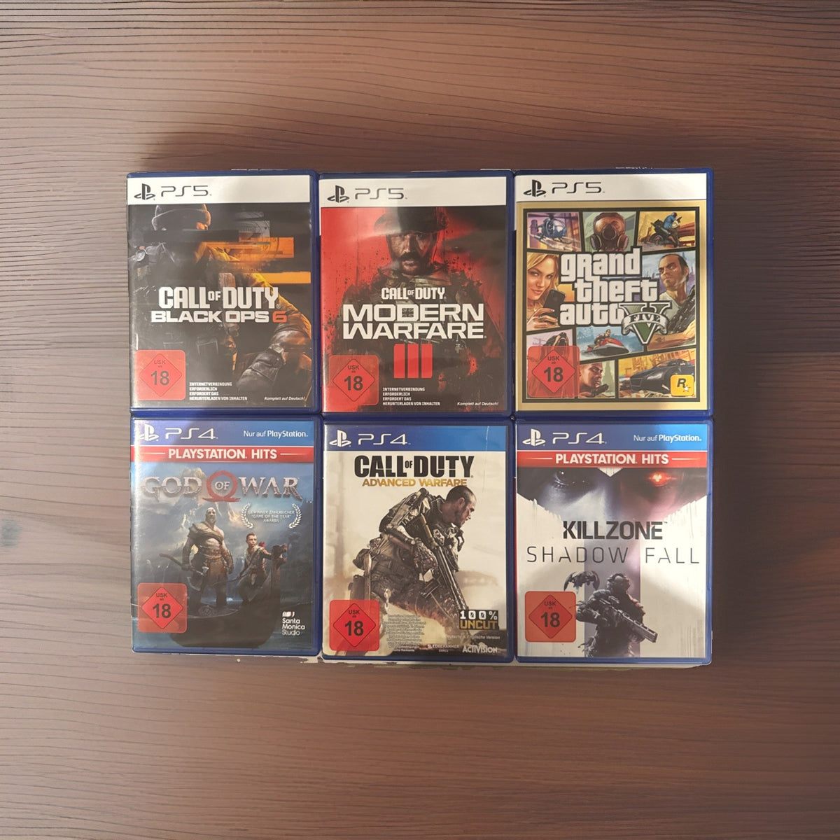 PS5 18+ Spielepaket (6 Spiele): CoD Black Ops 6, Modern Warfare 3, GTA V etc.