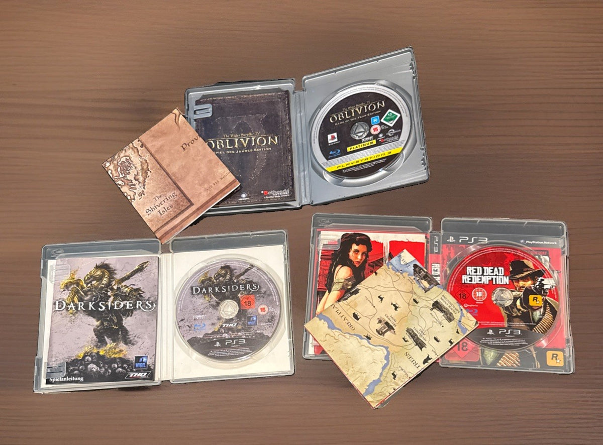 PS3 Open World & Action Bundle: Red Dead Redemption,Oblivion,Resident Evil 5 ...