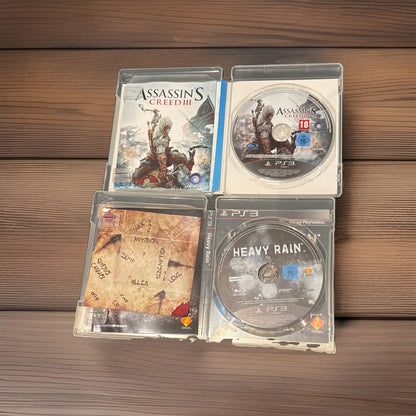 PS3 Action Bundle(USK 16):Uncharted 2, Heavy Rain, L.A. Noire, Assassin's Creed