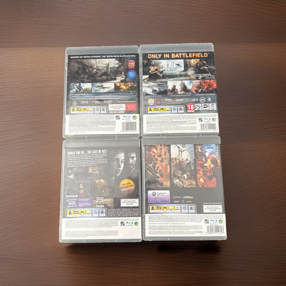 PS3 Spiele Bundle: The Last of Us, Call of Duty Black Ops 2, Battlefield 3 & 4⁠