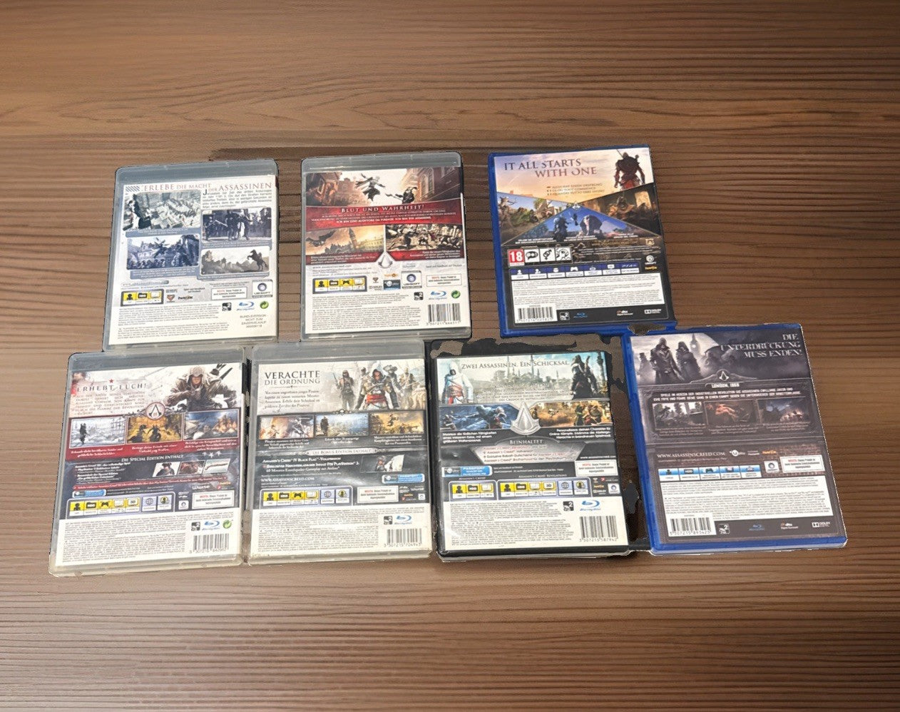 Assassin's Creed Sammlung 7: AC 1 bis Black Flag, Origins & Syndicate. PS 3&4